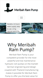 Mobile Screenshot of meribah-ram-pump.com